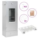Casa si Gradina - Gradina si terasa - Gratare si accesorii - Gratare de gradina - Afumatoare cuptor/gratar, generator fum rece, otel galvanizat, mărime 44.5x29x110 cm (35x20.5x4.5 cm), model cu fereastră - Infinity.ro