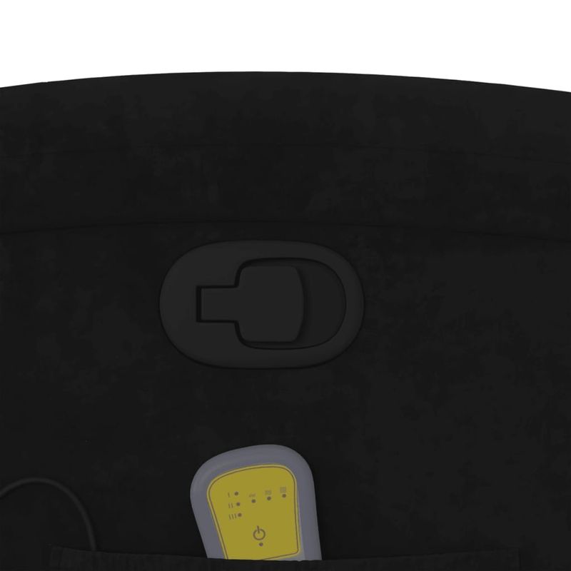 Ingrijire personala si Cosmetice - Sanatate si wellness - Articole wellness - Fotolii de masaj - Fotoliu de masaj rabatabil, negru, catifea - Infinity.ro