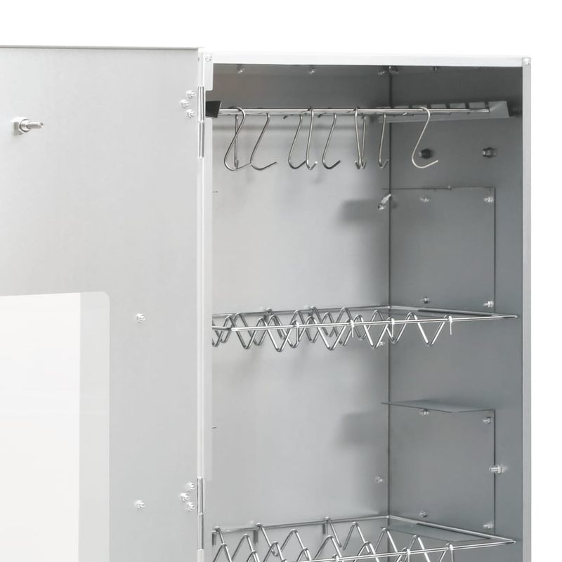 Casa si Gradina - Gradina si terasa - Gratare si accesorii - Gratare de gradina - Afumatoare cuptor/gratar, generator fum rece, otel galvanizat, mărime 44.5x29x110 cm (35x20.5x4.5 cm), model cu fereastră - Infinity.ro