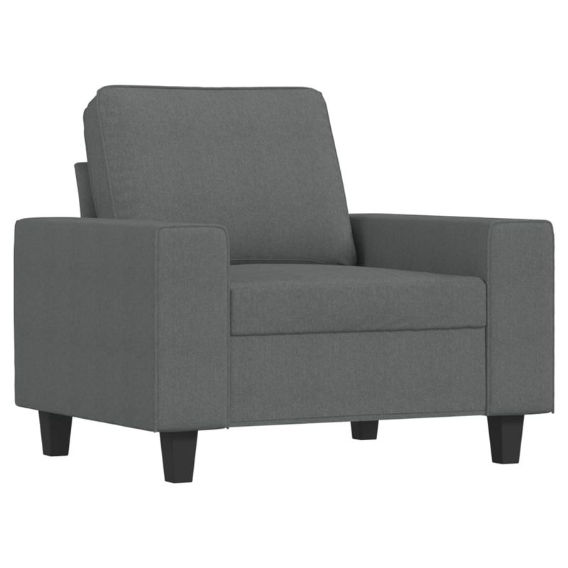Casa si Gradina - Mobilier - Scaune si fotolii - Fotolii - Fotoliu canapea, gri inchis, 60 cm, material textil - Infinity.ro