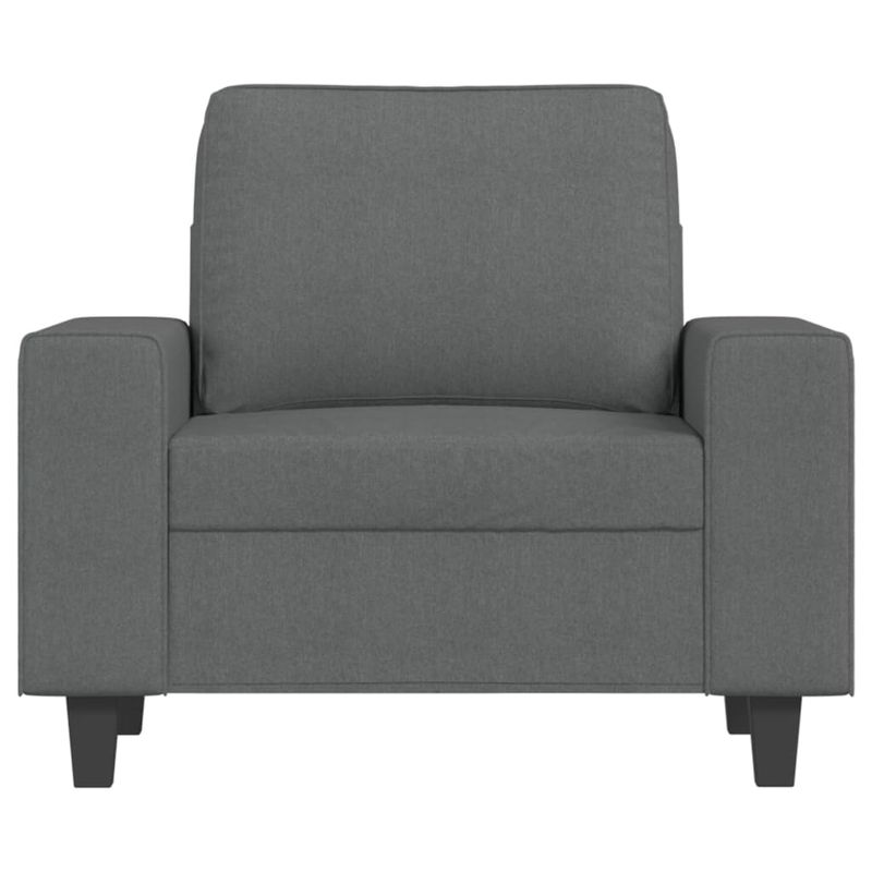 Casa si Gradina - Mobilier - Scaune si fotolii - Fotolii - Fotoliu canapea, gri inchis, 60 cm, material textil - Infinity.ro