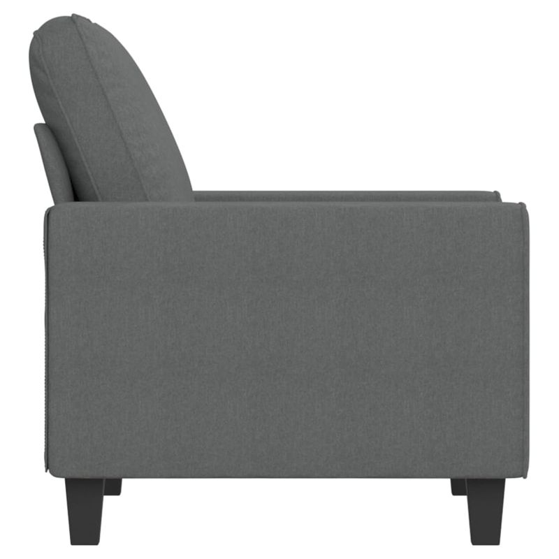 Casa si Gradina - Mobilier - Scaune si fotolii - Fotolii - Fotoliu canapea, gri inchis, 60 cm, material textil - Infinity.ro