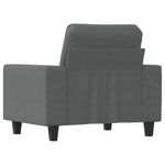 Casa si Gradina - Mobilier - Scaune si fotolii - Fotolii - Fotoliu canapea, gri inchis, 60 cm, material textil - Infinity.ro