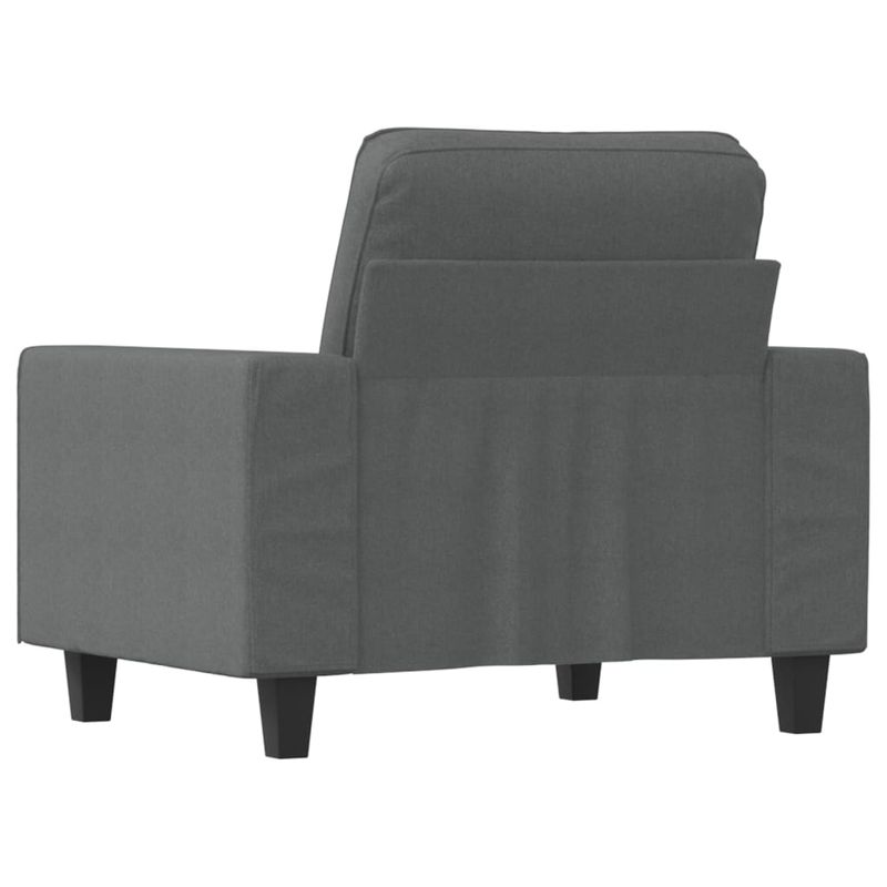 Casa si Gradina - Mobilier - Scaune si fotolii - Fotolii - Fotoliu canapea, gri inchis, 60 cm, material textil - Infinity.ro