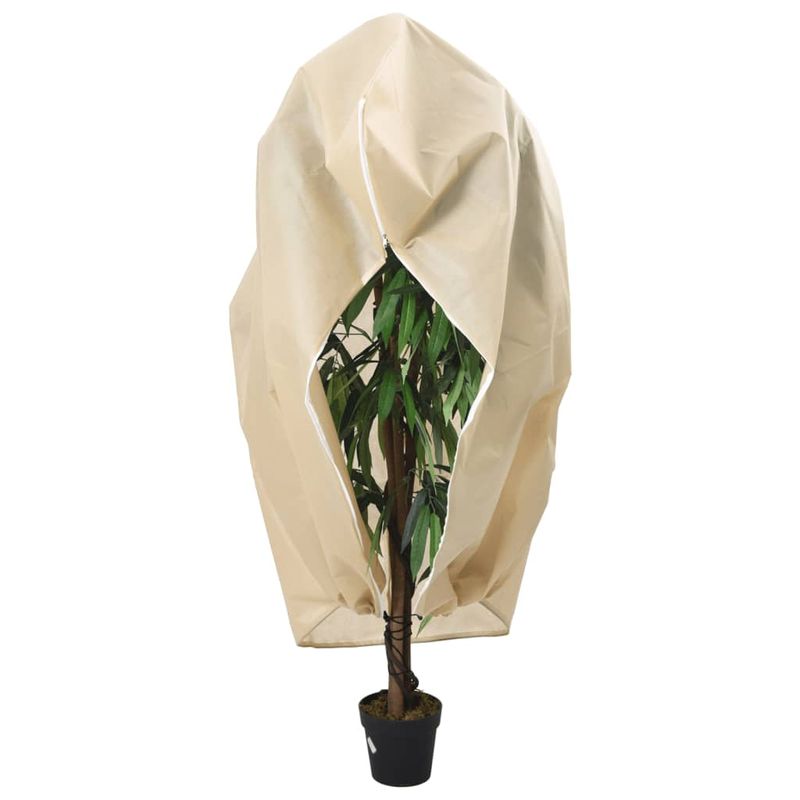 Casa si Gradina - Gradinarit si plante - Unelte gradinarit - Accesorii pentru unelte gradinarit - Huse de plante din fleece cu fermoar 10 buc. 70 g/m² 1x1,55 m - Infinity.ro