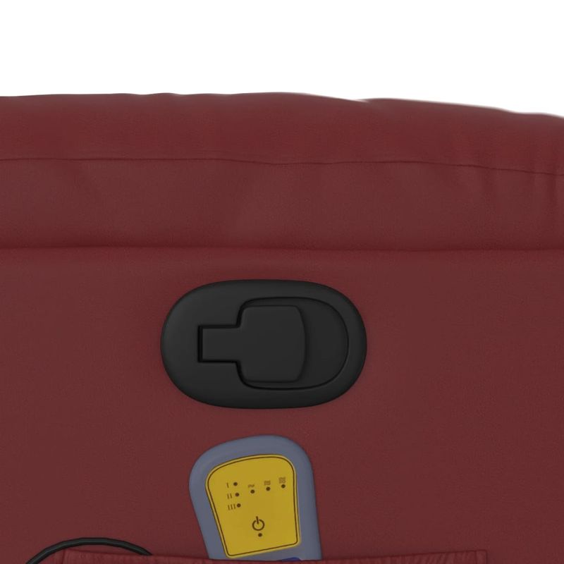 Ingrijire personala si Cosmetice - Sanatate si wellness - Articole wellness - Fotolii de masaj - Fotoliu de masaj rabatabil, rosu vin, piele ecologica - Infinity.ro