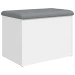 Casa si Gradina - Mobilier - Canapele si coltare - Banchete - Banca de depozitare, alb , 62x42x45 cm, lemn prelucrat - Infinity.ro