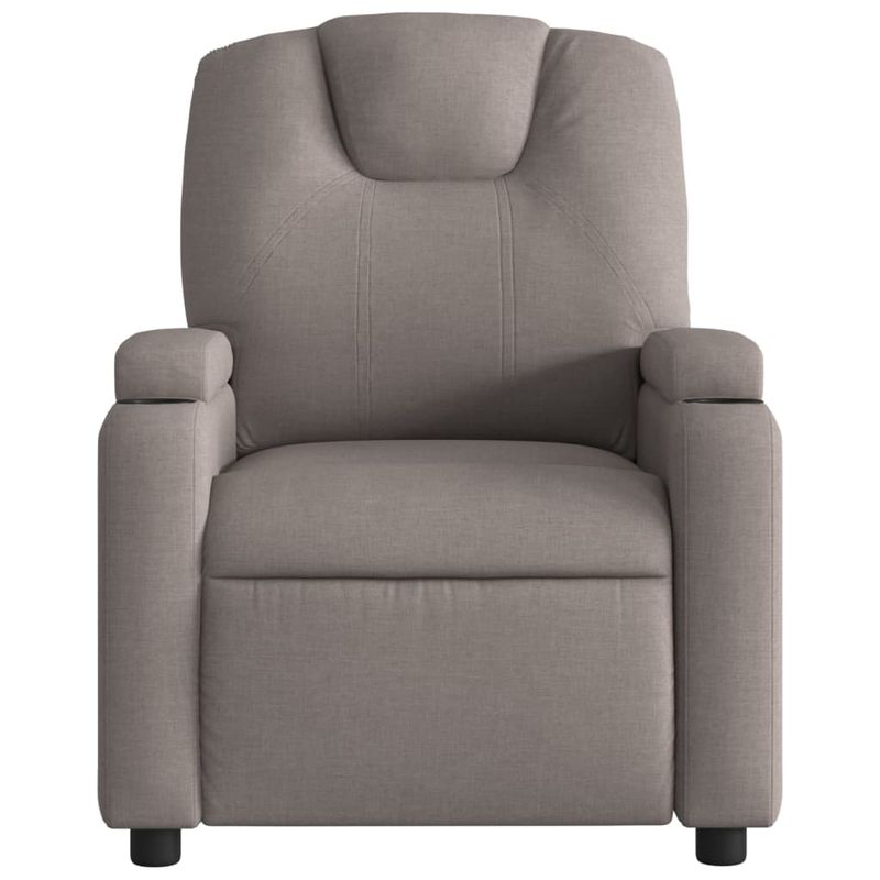 Ingrijire personala si Cosmetice - Sanatate si wellness - Articole wellness - Fotolii de masaj - Fotoliu de masaj rabatabil, gri taupe, material textil - Infinity.ro