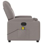 Ingrijire personala si Cosmetice - Sanatate si wellness - Articole wellness - Fotolii de masaj - Fotoliu de masaj rabatabil, gri taupe, material textil - Infinity.ro