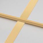 Casa si Gradina - Constructii - Usi interior, exterior si garaj - Usi garaj - Usa de interior Slim auriu 83x201,5cm sticla temperata/aluminiu, auriu și mat, model 4x2 grilaje - Infinity.ro