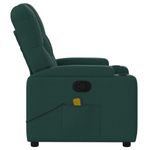 Ingrijire personala si Cosmetice - Sanatate si wellness - Articole wellness - Fotolii de masaj - Fotoliu de masaj rabatabil, verde inchis, material textil - Infinity.ro
