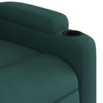 Ingrijire personala si Cosmetice - Sanatate si wellness - Articole wellness - Fotolii de masaj - Fotoliu de masaj rabatabil, verde inchis, material textil - Infinity.ro