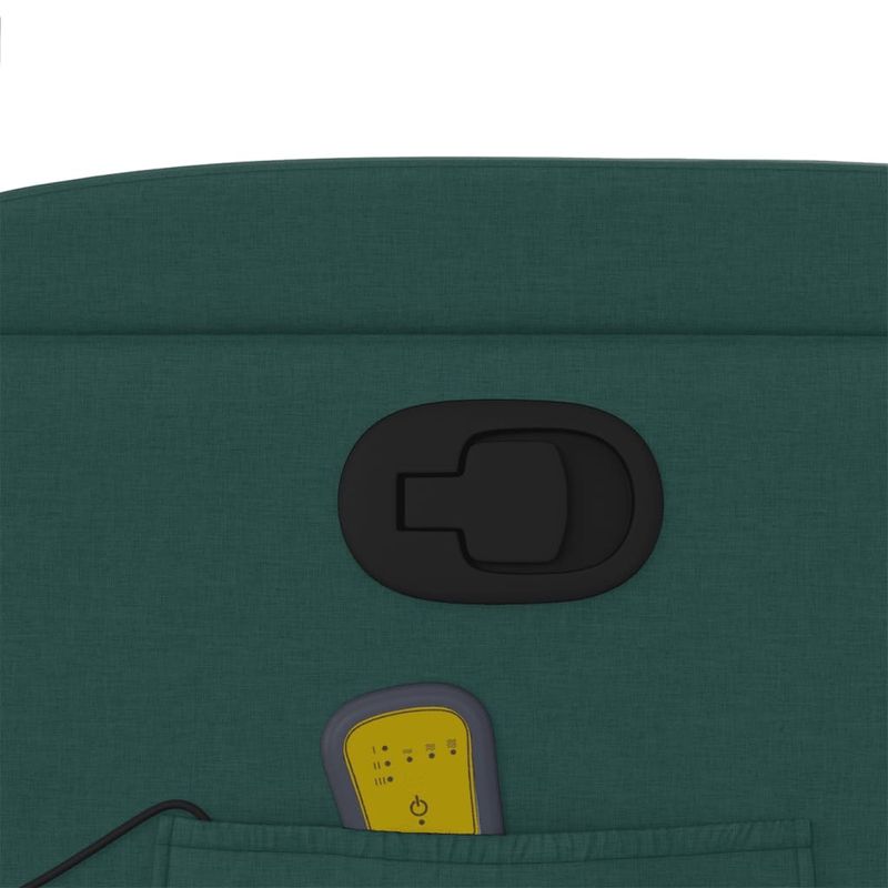 Ingrijire personala si Cosmetice - Sanatate si wellness - Articole wellness - Fotolii de masaj - Fotoliu de masaj rabatabil, verde inchis, material textil - Infinity.ro