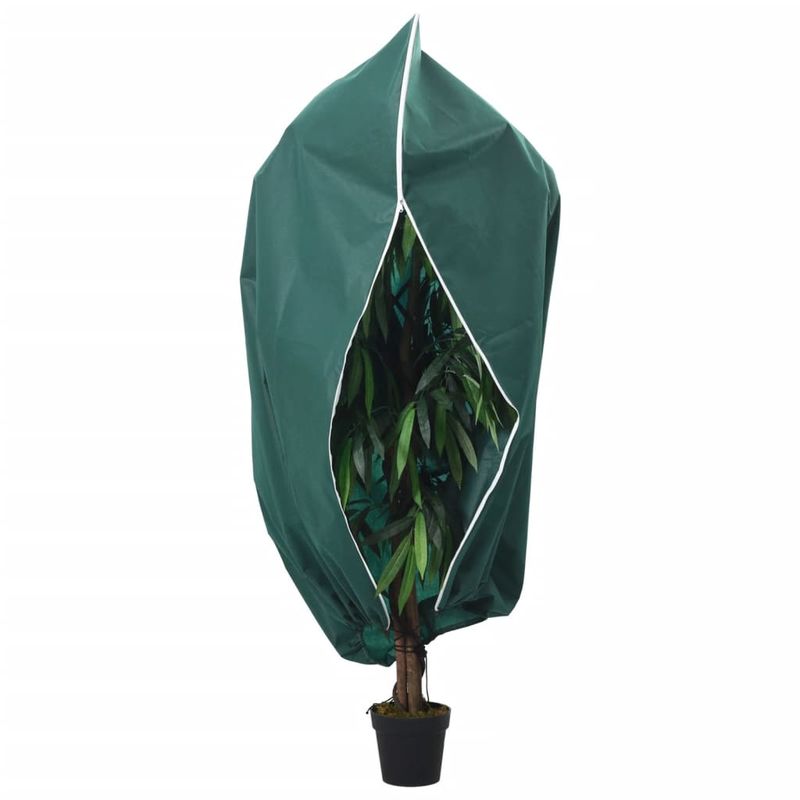 Casa si Gradina - Gradinarit si plante - Unelte gradinarit - Accesorii pentru unelte gradinarit - Protectie de fleece plante cu fermoar 4 buc 70 g/m² 1,55x1,55 m - Infinity.ro