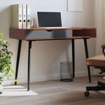 Casa si Gradina - Mobilier - Mese si birouri - Birouri - Birou de computer cu sertar, maro, 110x50x75 cm, lemn prelucrat - Infinity.ro