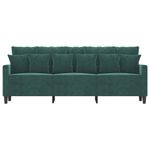 Casa si Gradina - Mobilier - Canapele si coltare - Canapele - Canapea cu 3 locuri, verde inchis, 180 cm, catifea - Infinity.ro