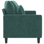Casa si Gradina - Mobilier - Canapele si coltare - Canapele - Canapea cu 3 locuri, verde inchis, 180 cm, catifea - Infinity.ro