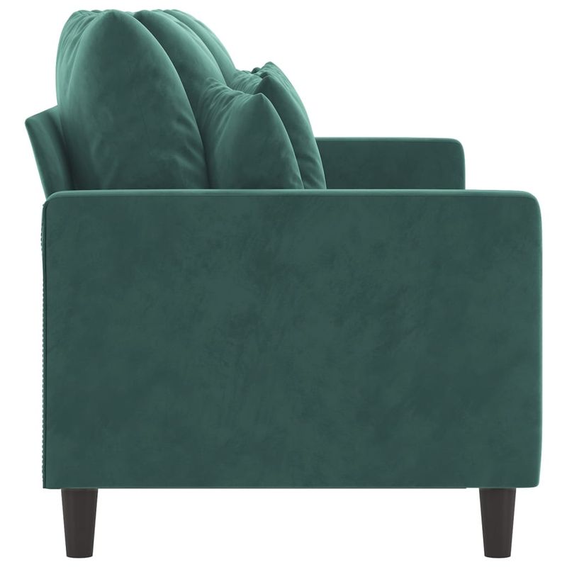 Casa si Gradina - Mobilier - Canapele si coltare - Canapele - Canapea cu 3 locuri, verde inchis, 180 cm, catifea - Infinity.ro