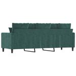 Casa si Gradina - Mobilier - Canapele si coltare - Canapele - Canapea cu 3 locuri, verde inchis, 180 cm, catifea - Infinity.ro