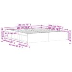 Casa si Gradina - Mobilier - Paturi si accesorii - Paturi - Cadru de pat, alb, 180x200 cm, Super King Size - Infinity.ro