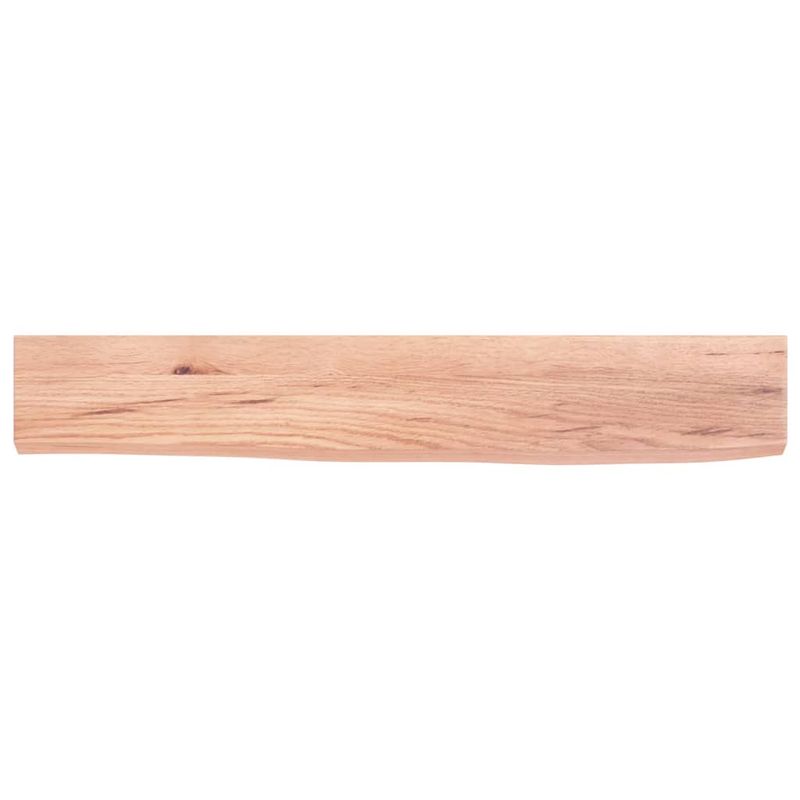 Casa si Gradina - Mobilier - Biblioteci si rafturi - Rafturi - Polita perete maro deschis 60x10x2 cm lemn masiv stejar tratat - Infinity.ro