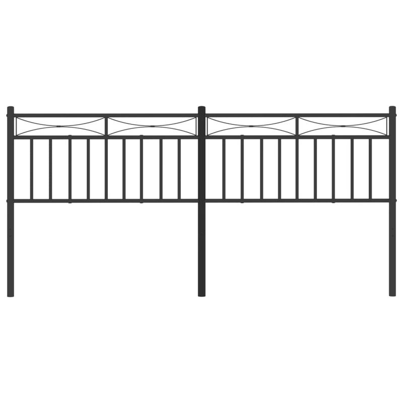 Casa si Gradina - Mobilier - Paturi si accesorii - Accesorii paturi - Tablie de pat metalica, negru, 200 cm - Infinity.ro