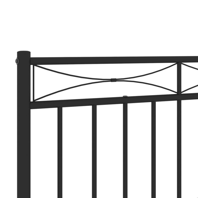 Casa si Gradina - Mobilier - Paturi si accesorii - Accesorii paturi - Tablie de pat metalica, negru, 200 cm - Infinity.ro