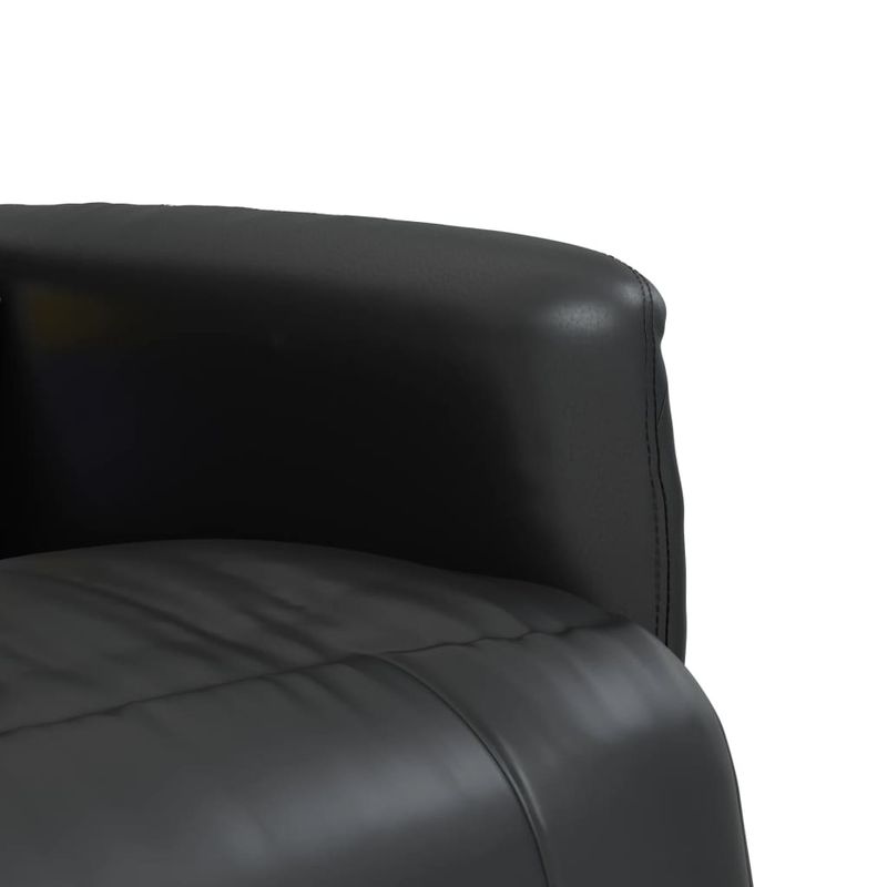 Ingrijire personala si Cosmetice - Sanatate si wellness - Articole wellness - Fotolii de masaj - Fotoliu de masaj rabatabil, cu taburet, negru, piele ecologica - Infinity.ro