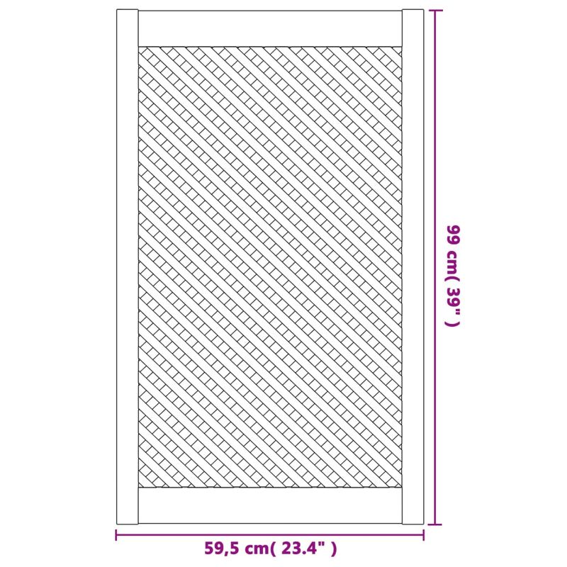 Casa si Gradina - Mobilier - Dulapuri si sifoniere - Dulapuri - Usi dulap design zabrele 2 buc. 59,5x99 cm, lemn masiv de pin - Infinity.ro