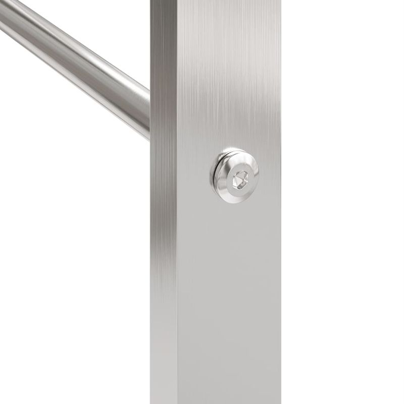 Casa si Gradina - Termice - Sobe, Seminee si accesorii - Accesorii seminee si sobe - Suport pentru lemne de foc, 50x28x132 cm, otel inoxidabil - Infinity.ro