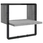 Casa si Gradina - Mobilier - Biblioteci si rafturi - Rafturi - Set rafturi perete cu bare, 4 buc., gri sonoma, lemn prelucrat - Infinity.ro