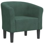 Casa si Gradina - Mobilier - Scaune si fotolii - Fotolii - Fotoliu tip cuva, verde inchis, catifea - Infinity.ro