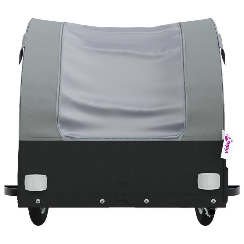 Sport si Outdoor - Ciclism - Accesorii pentru biciclete - Remorci biciclete - Remorca pentru biciclete, negru și gri, 45 kg, fier, mărime 133x68x68 cm - Infinity.ro
