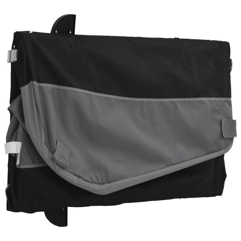 Sport si Outdoor - Ciclism - Accesorii pentru biciclete - Remorci biciclete - Remorca pentru biciclete, negru și gri, 45 kg, fier, mărime 133x68x68 cm - Infinity.ro