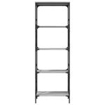 Casa si Gradina - Mobilier - Biblioteci si rafturi - Biblioteci - Biblioteca cu 5 niveluri gri sonoma 59x35x171 cm lemn prelucrat - Infinity.ro