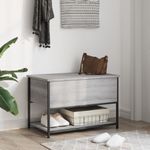 Casa si Gradina - Mobilier - Canapele si coltare - Banchete - Banca de depozitare, gri sonoma, 70x42,5x47 cm, lemn prelucrat - Infinity.ro