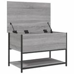 Casa si Gradina - Mobilier - Canapele si coltare - Banchete - Banca de depozitare, gri sonoma, 70x42,5x47 cm, lemn prelucrat - Infinity.ro