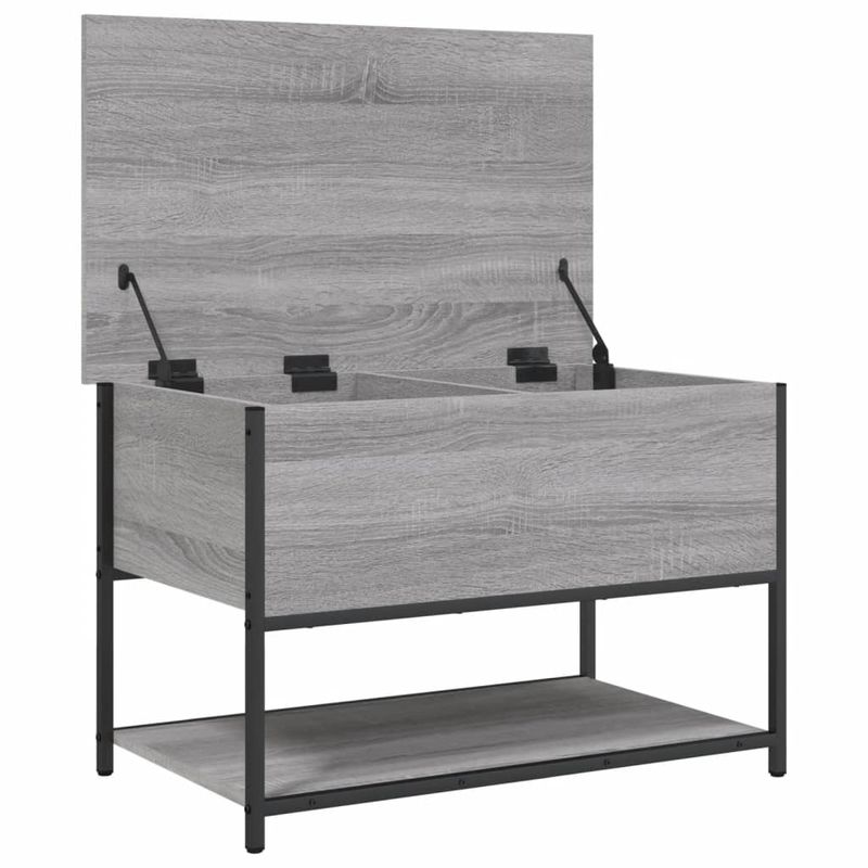 Casa si Gradina - Mobilier - Canapele si coltare - Banchete - Banca de depozitare, gri sonoma, 70x42,5x47 cm, lemn prelucrat - Infinity.ro