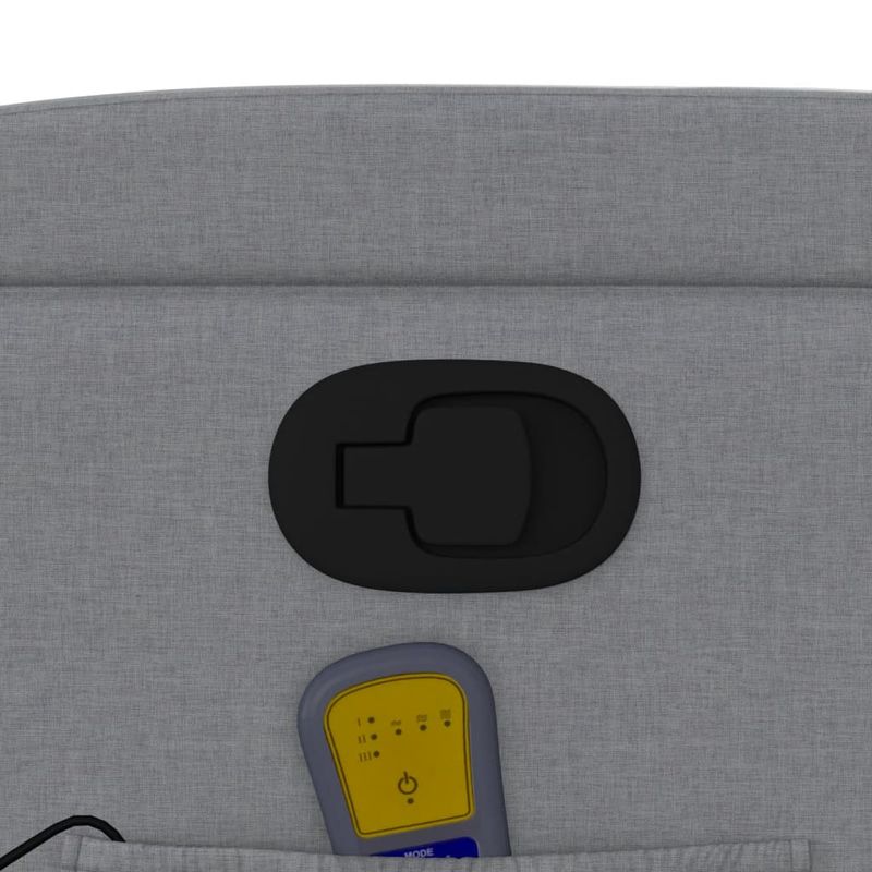 Ingrijire personala si Cosmetice - Sanatate si wellness - Articole wellness - Fotolii de masaj - Fotoliu de masaj rabatabil, gri deschis, textil - Infinity.ro