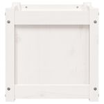 Casa si Gradina - Gradinarit si plante - Plante si ghivece - Ghivece si suporturi - Jardiniere de gradina, 2 buc., alb, lemn masiv de pin - Infinity.ro