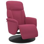 Casa si Gradina - Mobilier - Scaune si fotolii - Fotolii - Fotoliu de relaxare cu taburet, rosu vin, catifea - Infinity.ro
