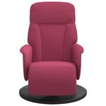 Casa si Gradina - Mobilier - Scaune si fotolii - Fotolii - Fotoliu de relaxare cu taburet, rosu vin, catifea - Infinity.ro