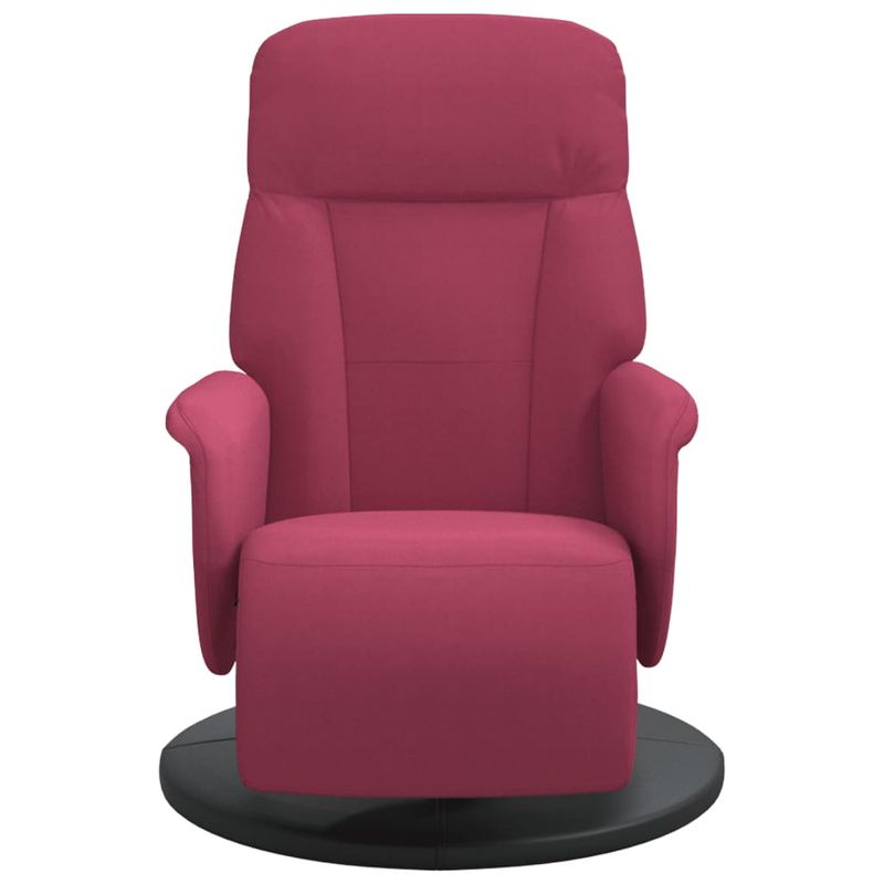 Casa si Gradina - Mobilier - Scaune si fotolii - Fotolii - Fotoliu de relaxare cu taburet, rosu vin, catifea - Infinity.ro