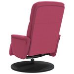 Casa si Gradina - Mobilier - Scaune si fotolii - Fotolii - Fotoliu de relaxare cu taburet, rosu vin, catifea - Infinity.ro