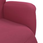 Casa si Gradina - Mobilier - Scaune si fotolii - Fotolii - Fotoliu de relaxare cu taburet, rosu vin, catifea - Infinity.ro