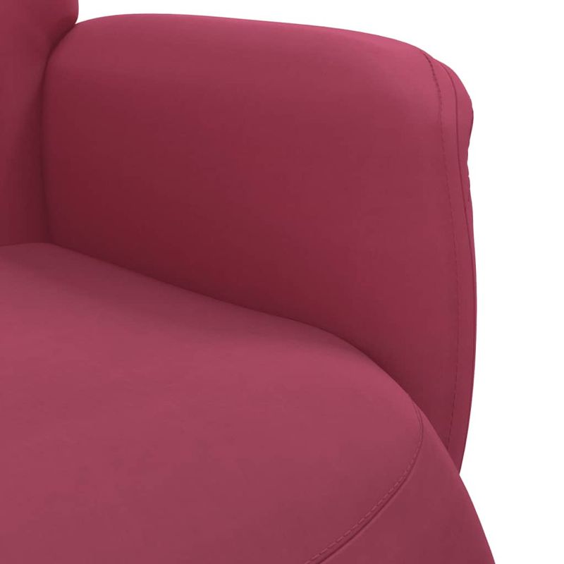 Casa si Gradina - Mobilier - Scaune si fotolii - Fotolii - Fotoliu de relaxare cu taburet, rosu vin, catifea - Infinity.ro