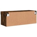 Casa si Gradina - Mobilier - Comode si corpuri - Comode - Comoda TV cu lumini LED, stejar fumuriu, 80x30x30 cm - Infinity.ro