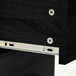 Casa si Gradina - Mobilier - Seturi de mobilier - Seturi baie - Set mobilier de baie, 5 piese, negru, lemn prelucrat - Infinity.ro