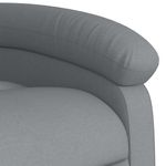 Casa si Gradina - Mobilier - Scaune si fotolii - Fotolii - Fotoliu rabatabil cu ridicare, gri deschis, material textil - Infinity.ro