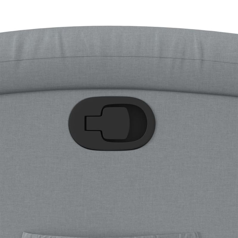 Casa si Gradina - Mobilier - Scaune si fotolii - Fotolii - Fotoliu rabatabil cu ridicare, gri deschis, material textil - Infinity.ro